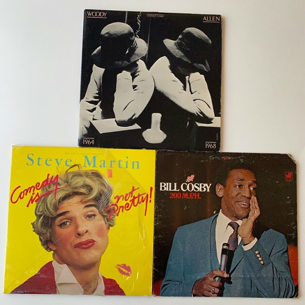 Lot 3 Comedy LP's Cosby 200 MPH, Allen Stand Up Comic, Martin Comedy Not Pretty
